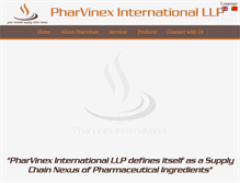 Tablet Screenshot of pharvinex.com